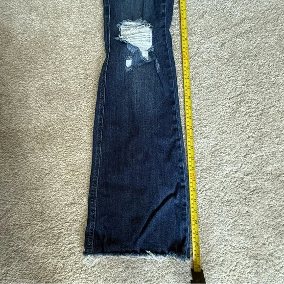 Judy Blue Flare Jeans with distressing and frayed hem - Picture 5 of 8
